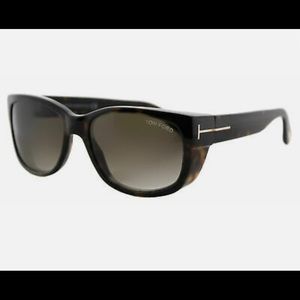 Tom Ford TF 441 52K Carson Dark Havana Rectangle Sunglasses